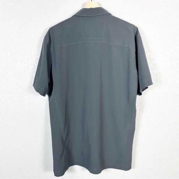 Kuhl Men’s Renegade Short Sleeve Button Down Skirt in Carbon Grey Size Large - Picture 6 of 10